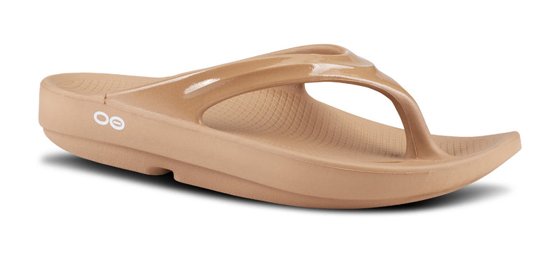 Women's OOlala Toe Post Sandal in Taupe CLOSEOUT