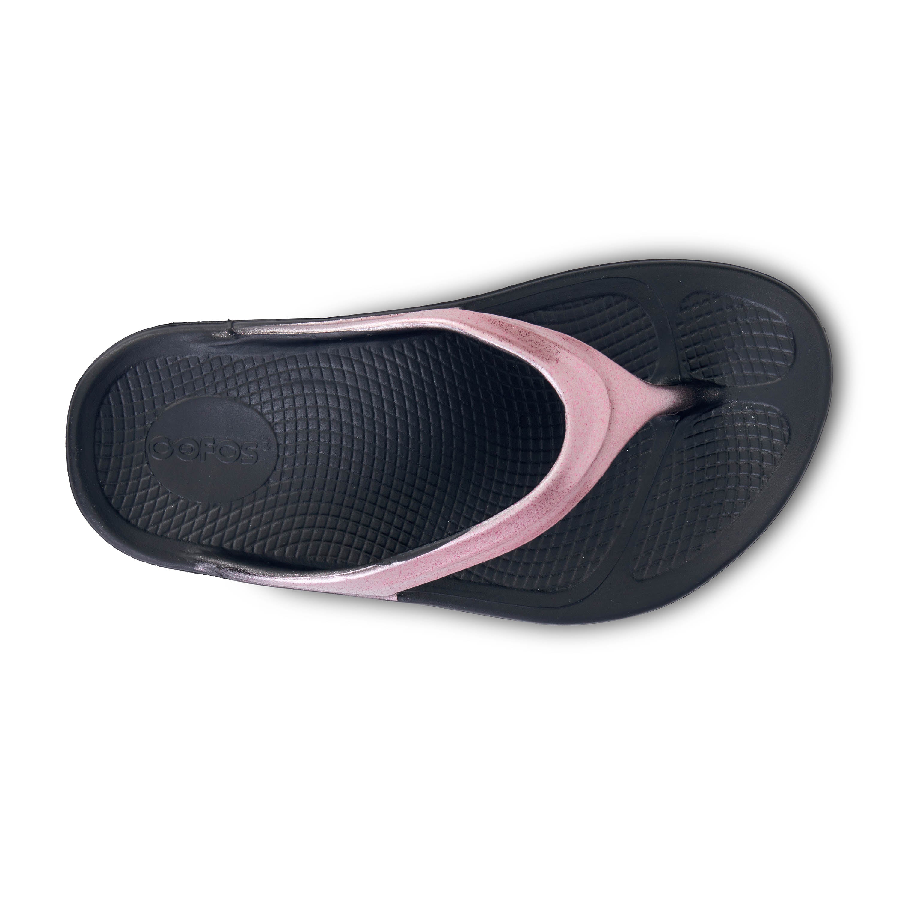 Women's OOlala Luxe Toe Post Sandal in Rose Sparkle CLOSEOUTS