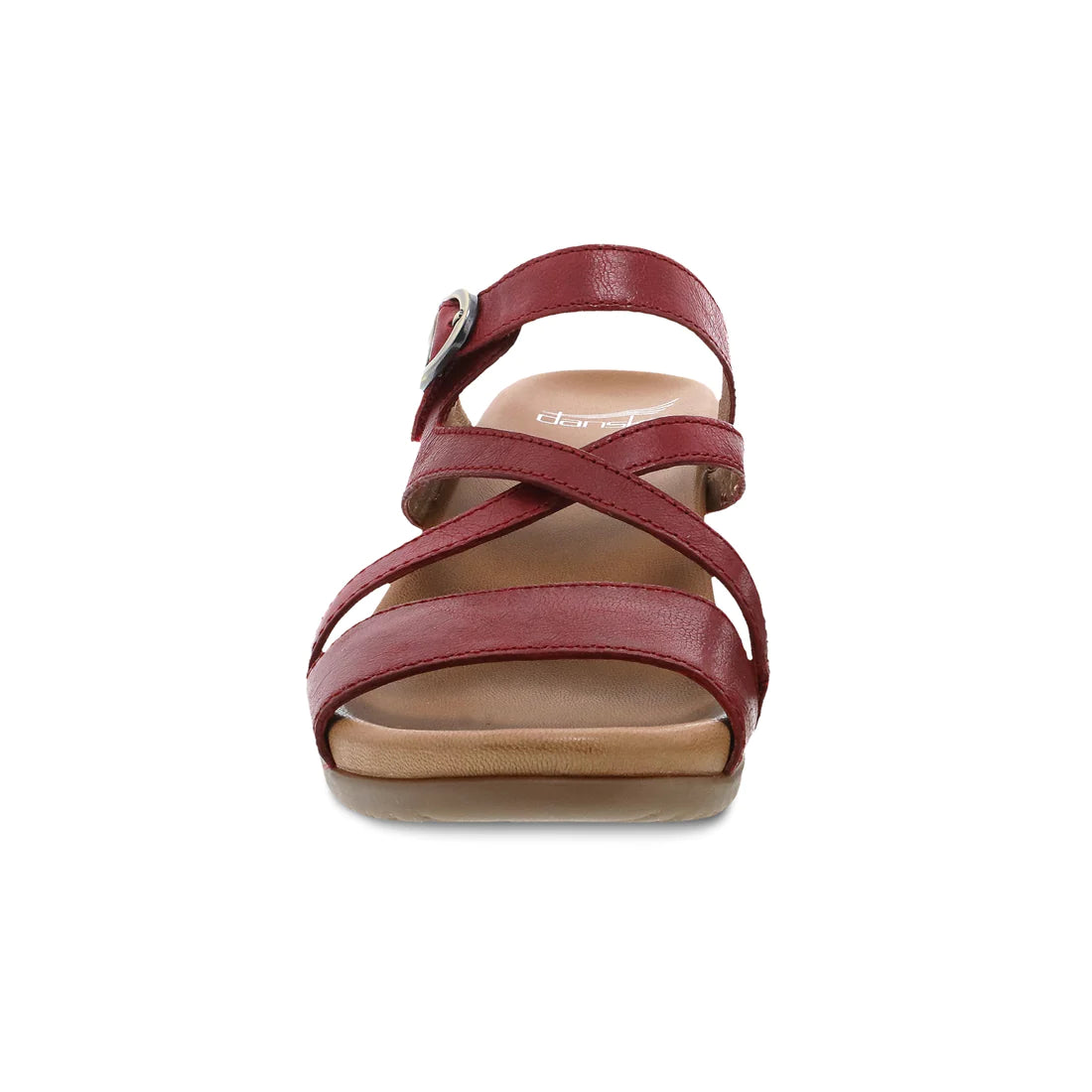 Ana Strappy Slide Wedge in Red CLOSEOUTS