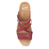 Ana Strappy Slide Wedge in Red CLOSEOUTS