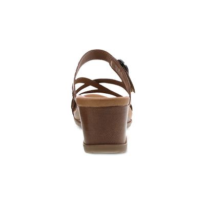 Ana Strappy Slide Wedge in Tan CLOSEOUTS