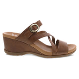 Ana Strappy Slide Wedge in Tan