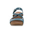 Ana Strappy Slide Wedge in Teal CLOSEOUTS