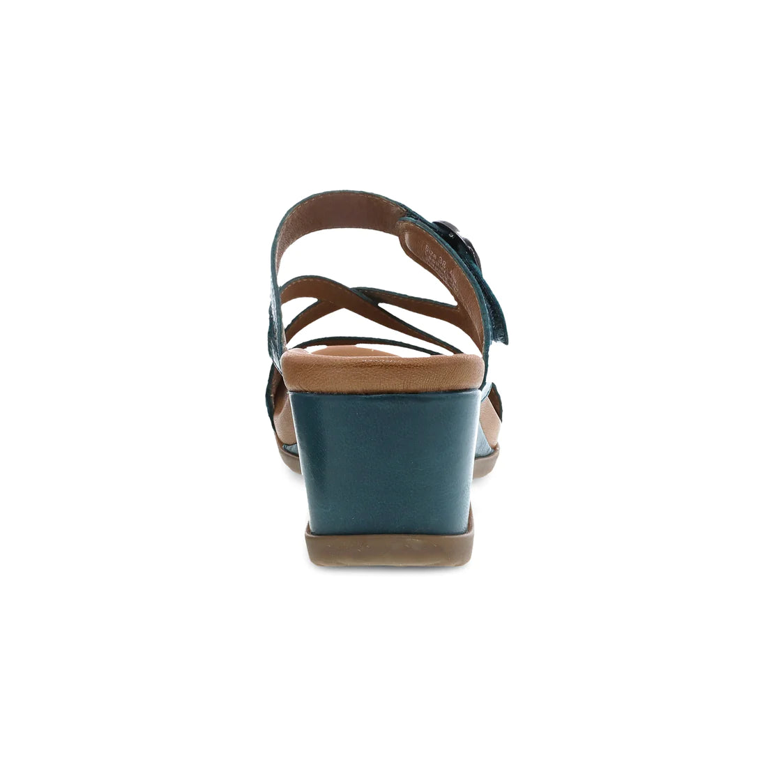 Ana Strappy Slide Wedge in Teal CLOSEOUTS