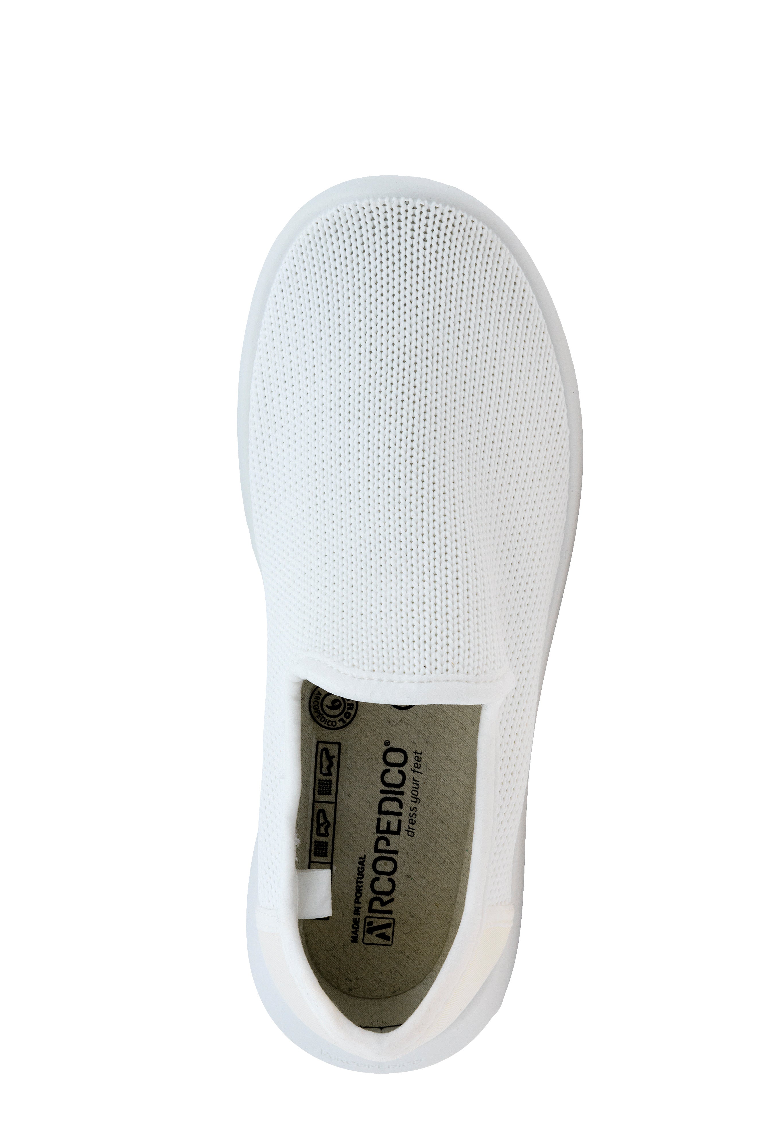 Gaia Washable Slip On Sneaker in White CLOSEOUTS