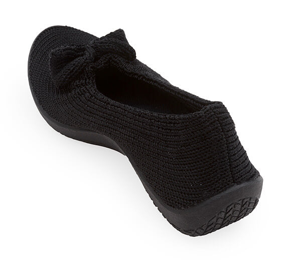 Lyla Sport Bow Flat in Black CLOSEOUTS