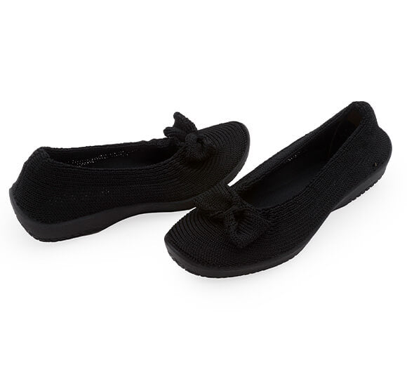 Lyla Sport Bow Flat in Black CLOSEOUTS