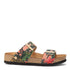 Two Strap Sandal "Andrea" in Black Multi CLOSEOUTS