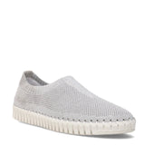 Lucy Stretch Sneaker in Silver CLOSEOUTS