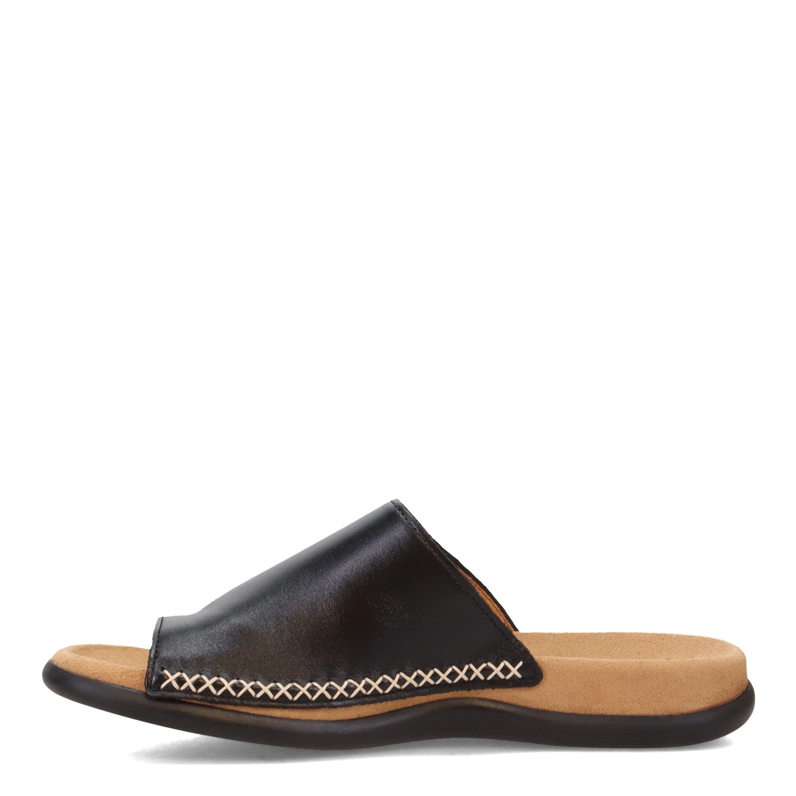 Toe Loop Sandal "Gabor" in Black CLOSEOUTS