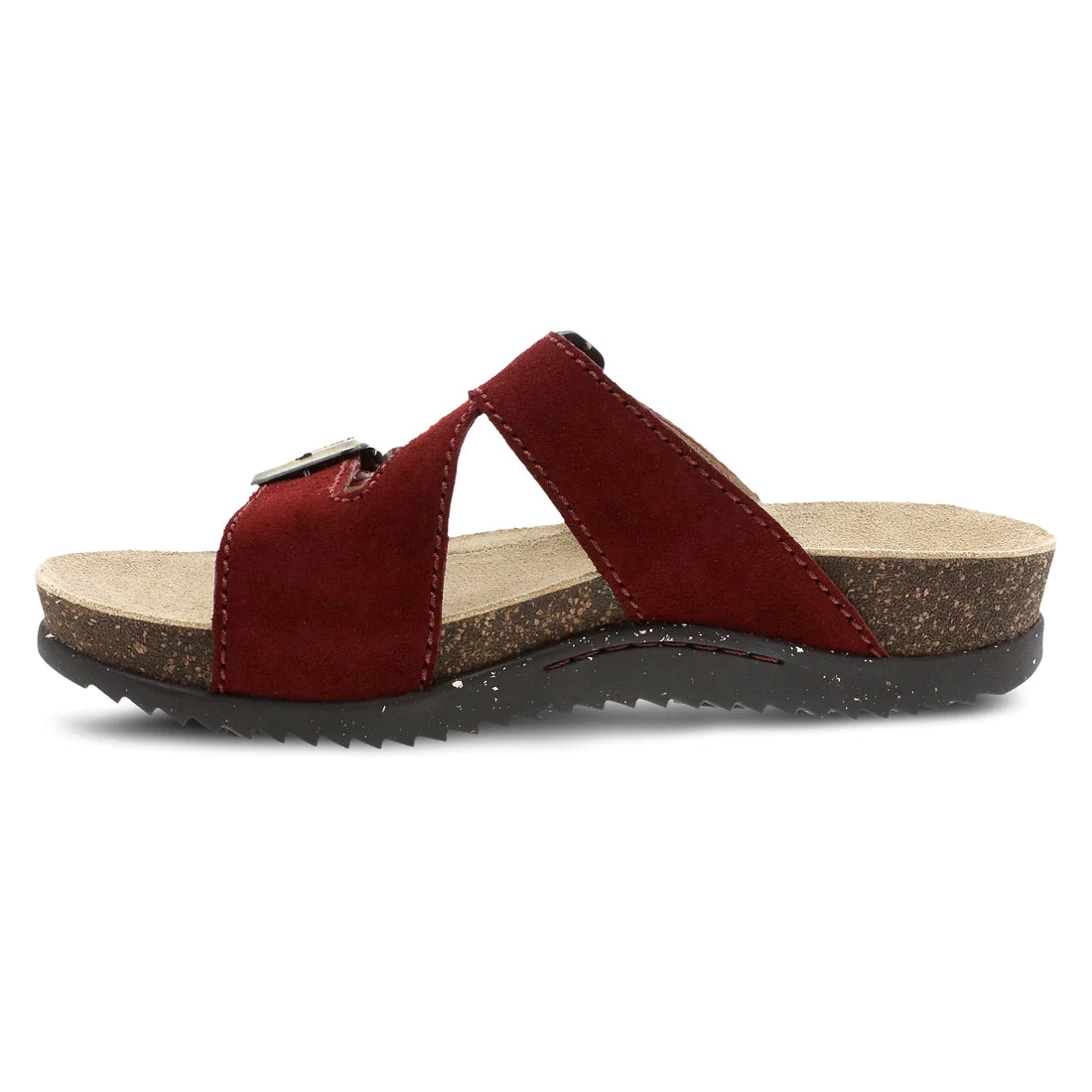 Dayna Two Strap Suede Sandal in Cinnabar