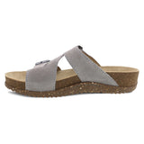 Dayna Two Strap Suede Sandal in Stone