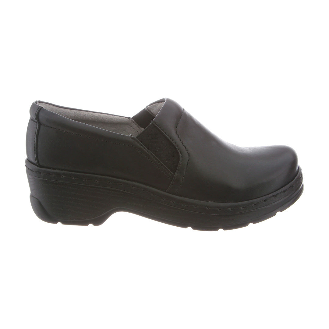 Naples Clog in Black Leather CLOSEOUTS