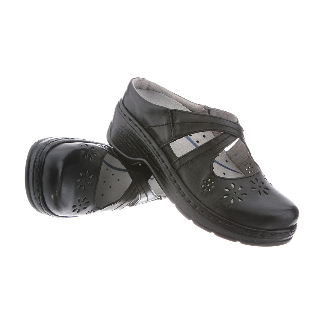 Carolina Cut Out Clog in Black CLOSEOUTS