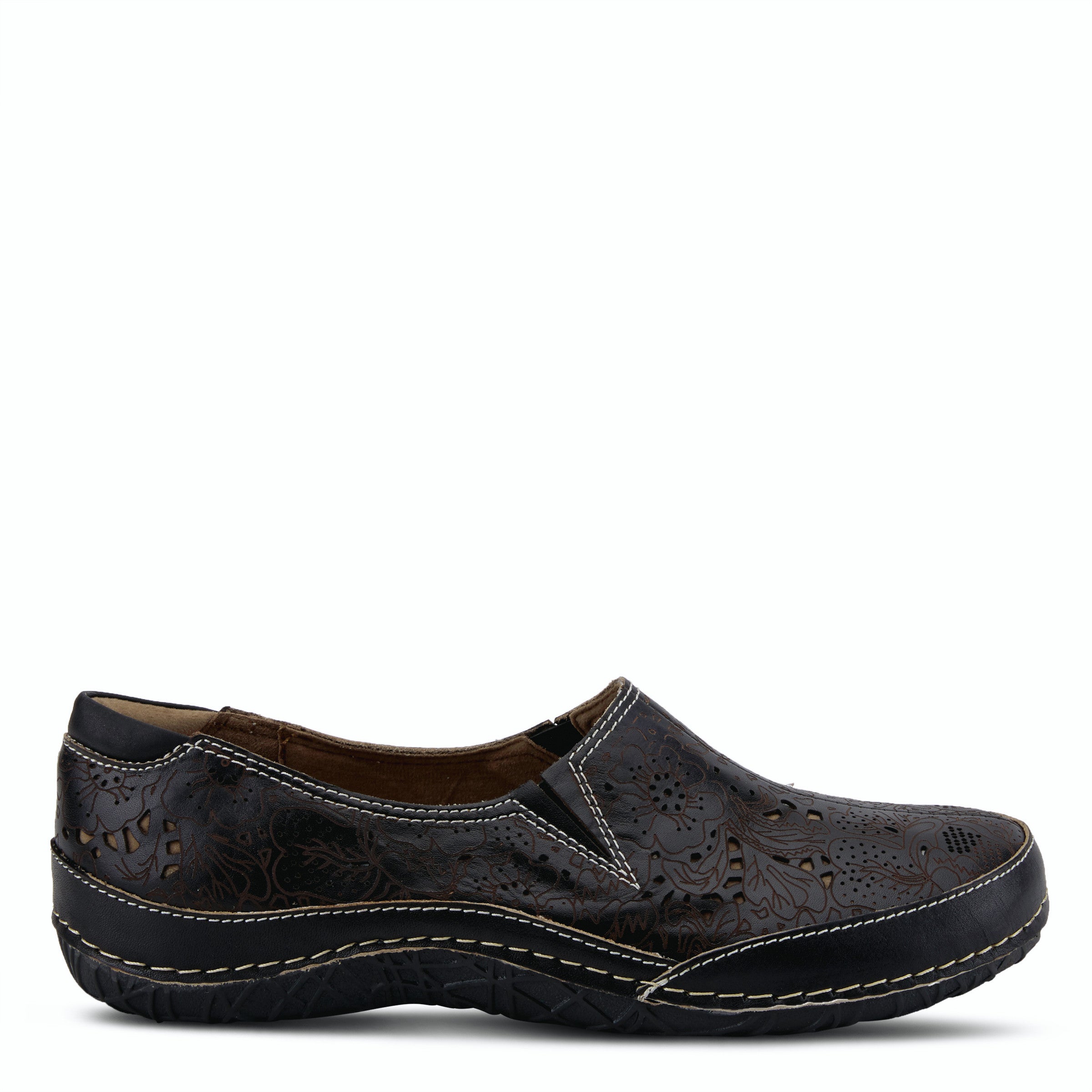 Libora Etched Loafer in Black