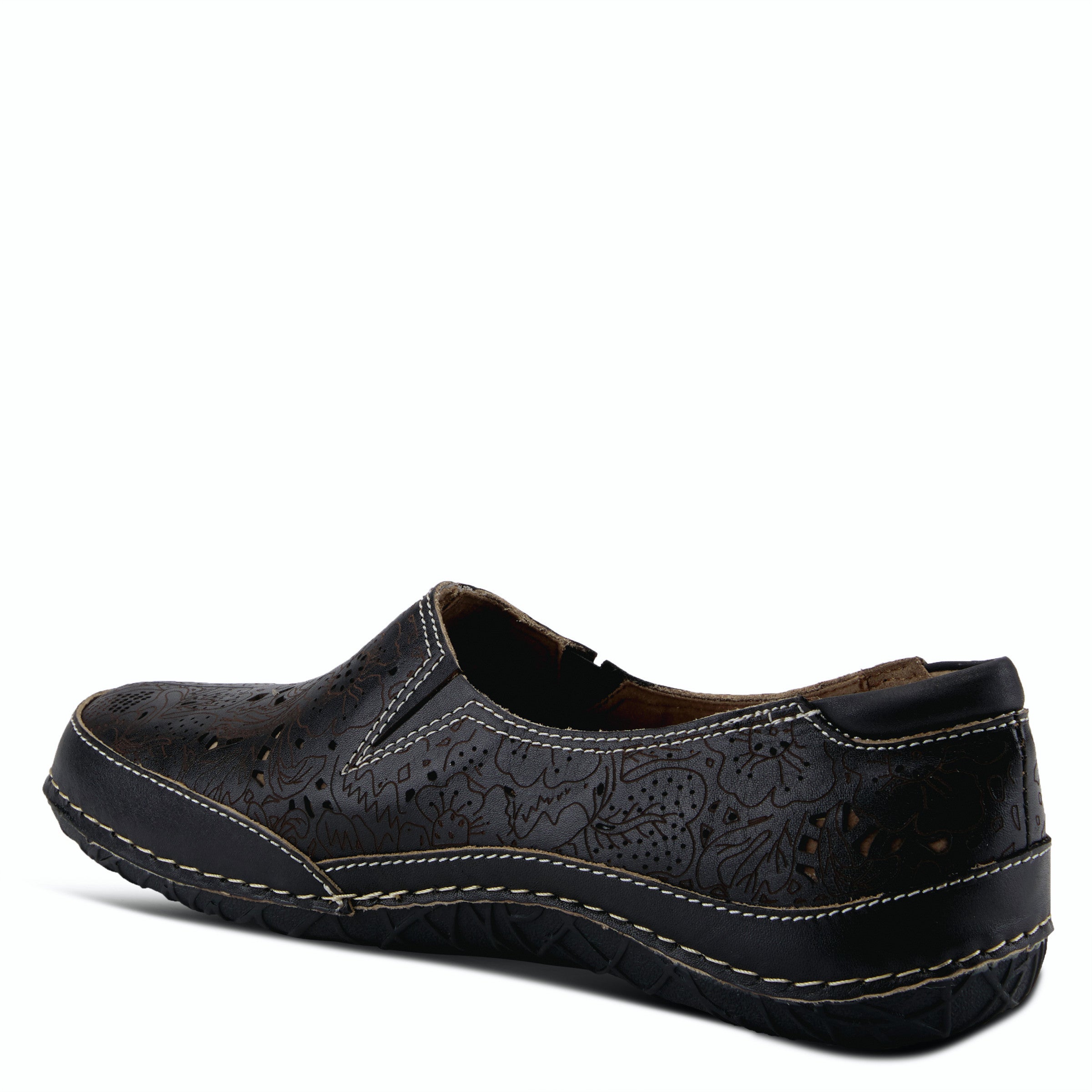 Libora Etched Loafer in Black