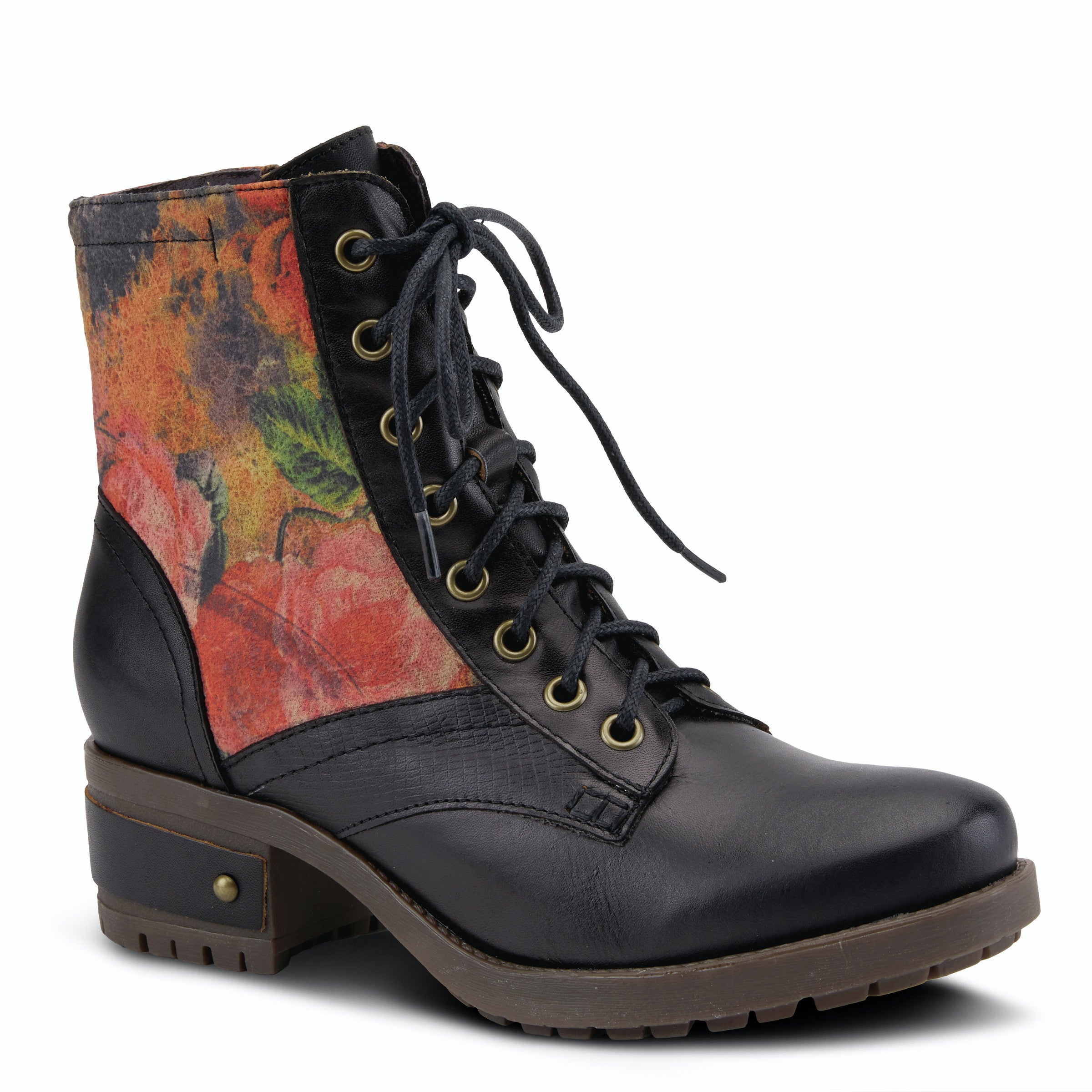 Marty Combat Boot in Black