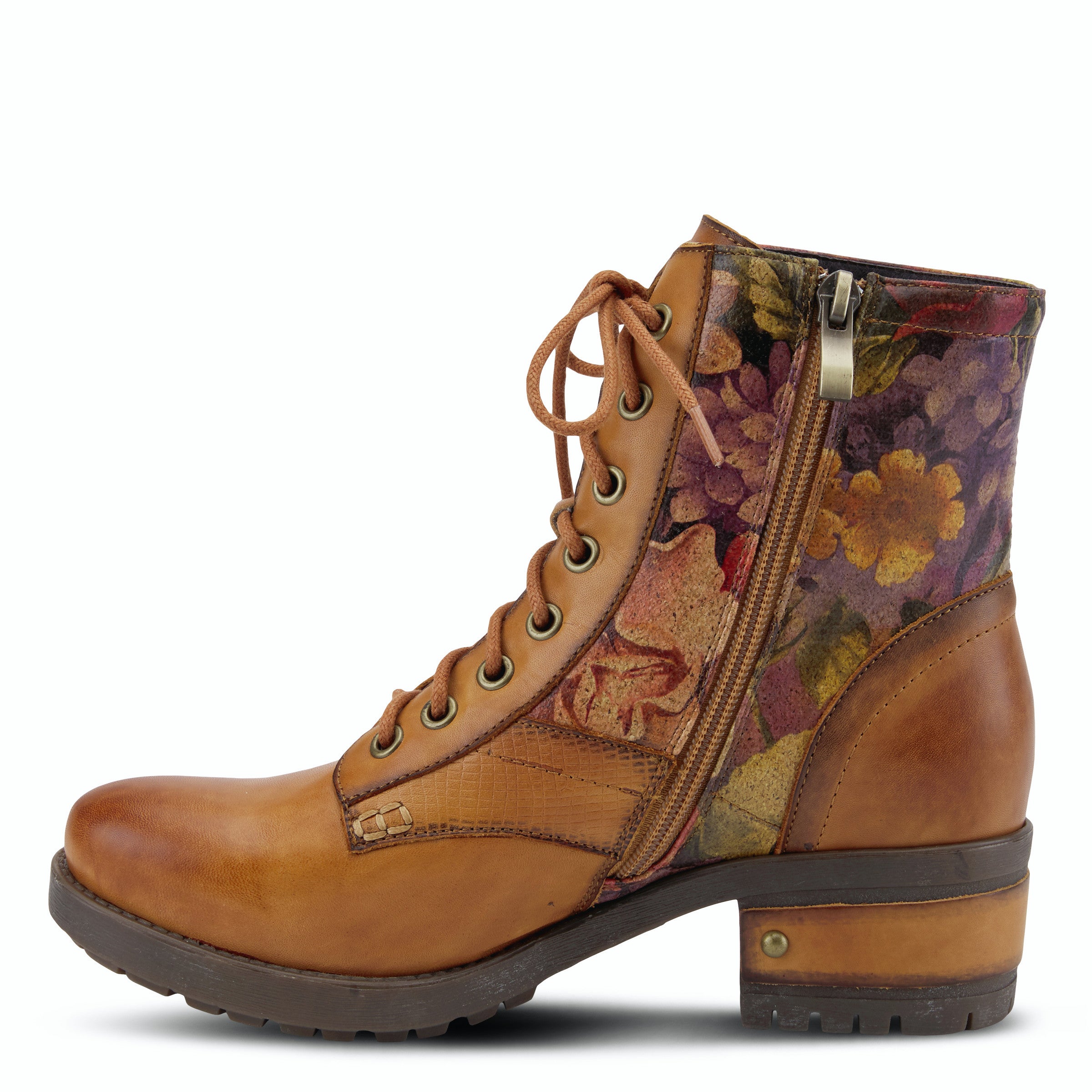 Marty Combat Boot in Camel