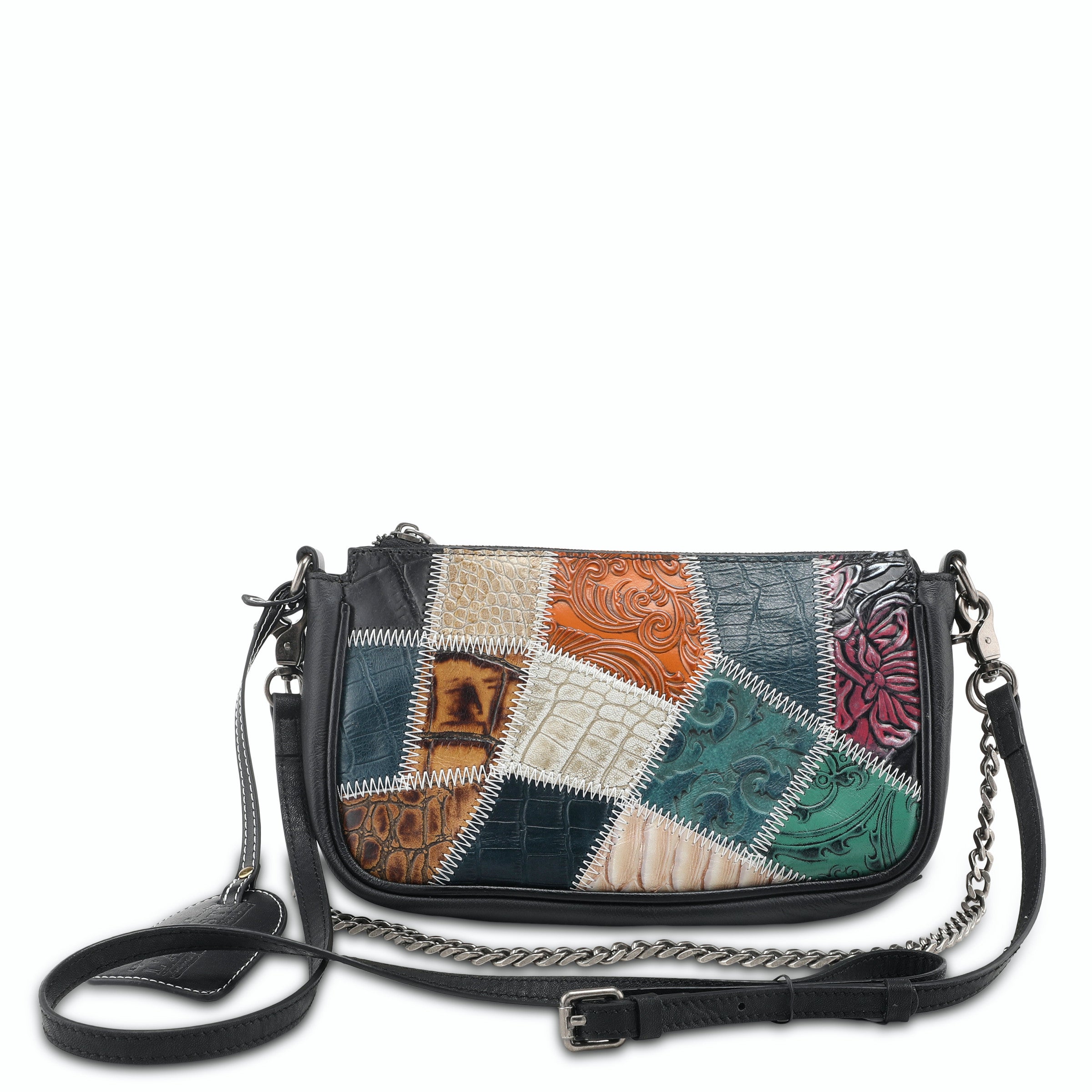 Patches Handbag in Black Quilt