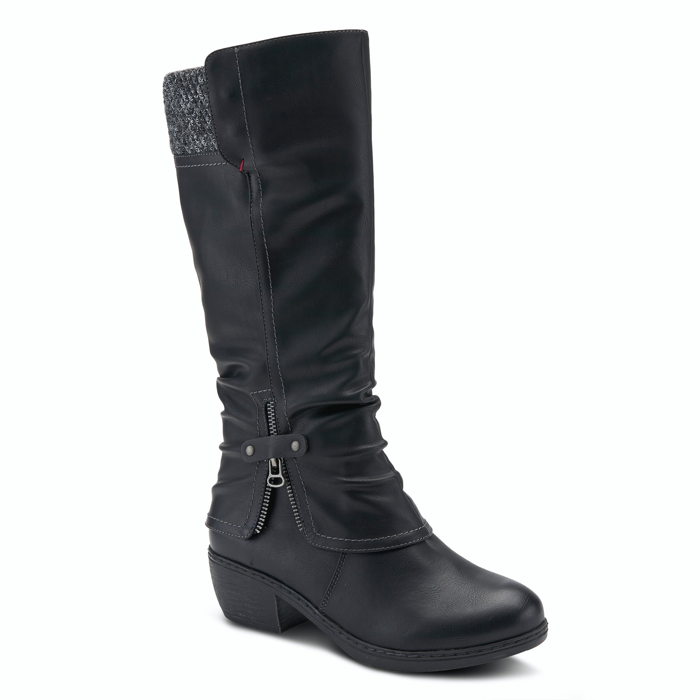 Carly Knee-length Boot in Black