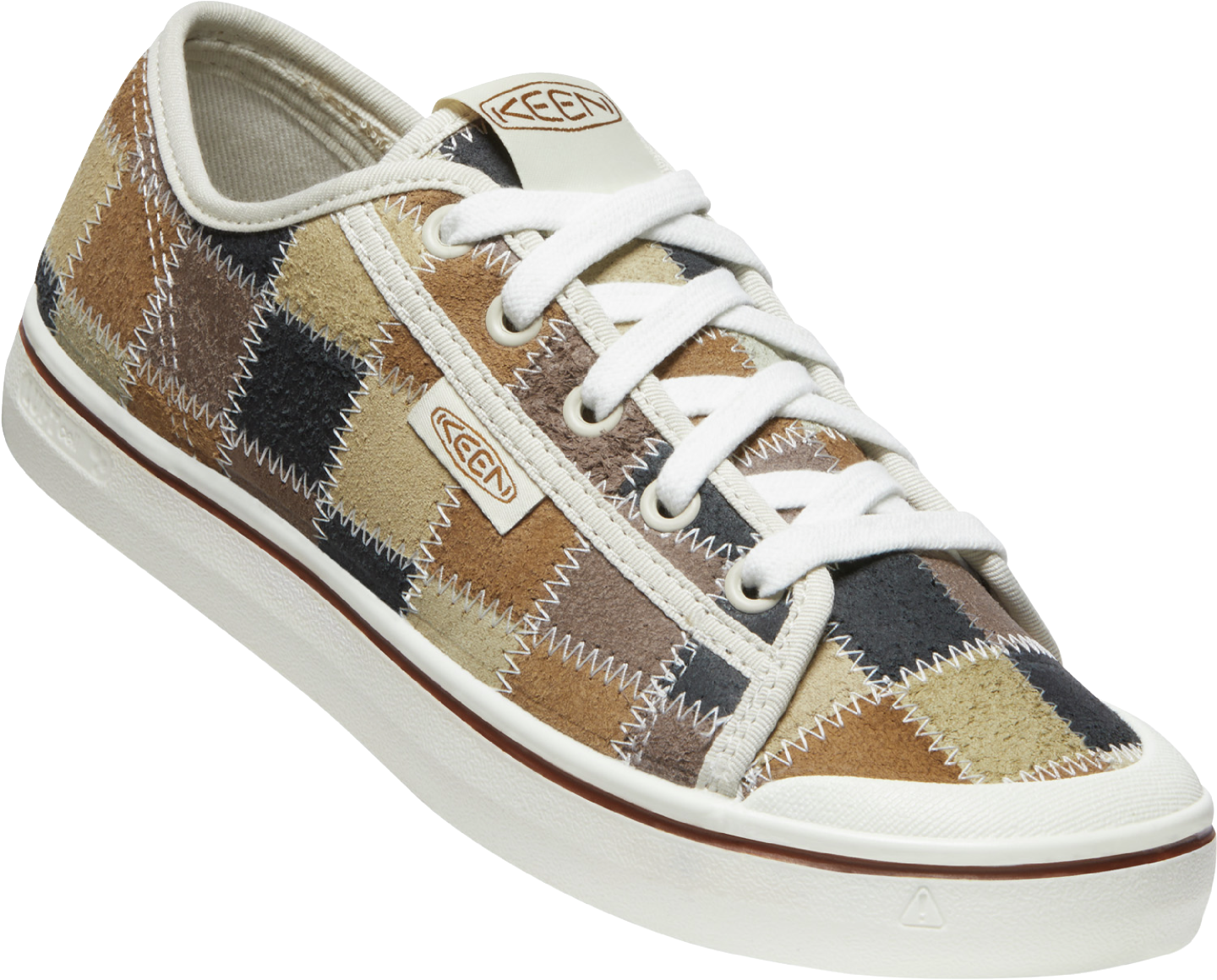 Elsa Harvest Leather Sneaker in Patchwork CLOSEOUTS