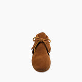 Women's Classic Fringe Softsole Moccasin in Brown