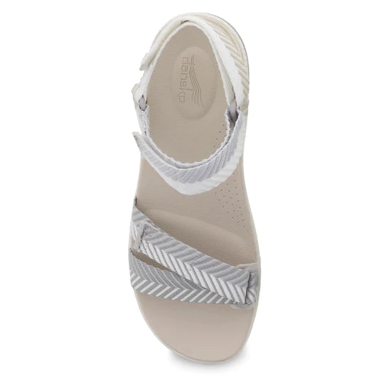 Racquel Strappy Sandal in Sand Herringbone