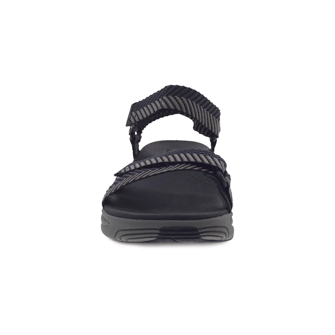 Racquel Strappy Sandal in Black Herringbone