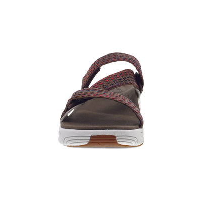 Rosette Adjustable Eva Sandal in Brown