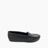 Women's Deerskin Gore Front Moccasin in Black