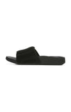 Keira Adjustable Slide Sandal in Black CLOSEOUTS