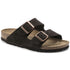 Arizona Soft Footbed Sandal in Mocha Suede