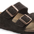 Arizona Soft Footbed Sandal in Mocha Suede