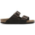 Arizona Soft Footbed Sandal in Mocha Suede