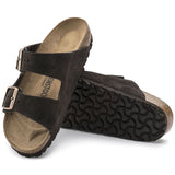 Arizona Soft Footbed Sandal in Mocha Suede