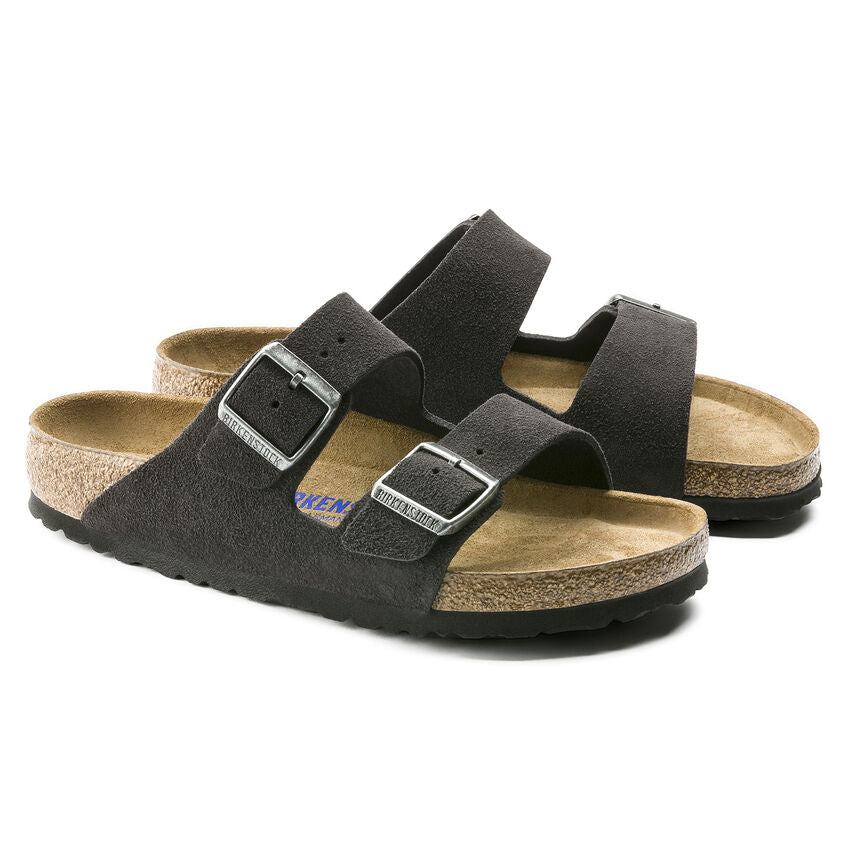 Arizona Soft Footbed Sandal in Velvet Gray