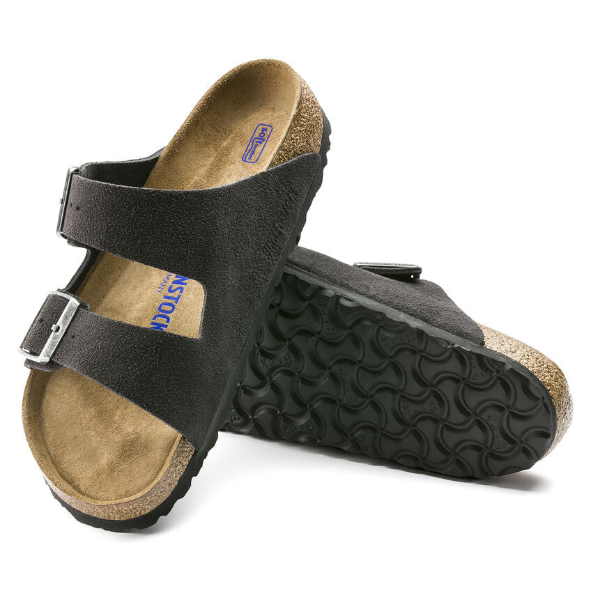 Arizona Soft Footbed Sandal in Velvet Gray