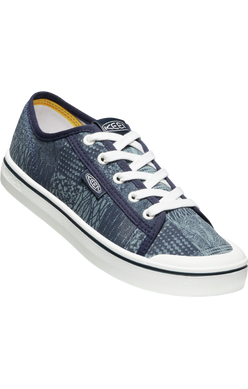 Elsa Washable Canvas Sneaker in Navy Patchwork CLOSEOUTS