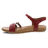 Janelle Strappy Leather Sandal in Red CLOSEOUTS