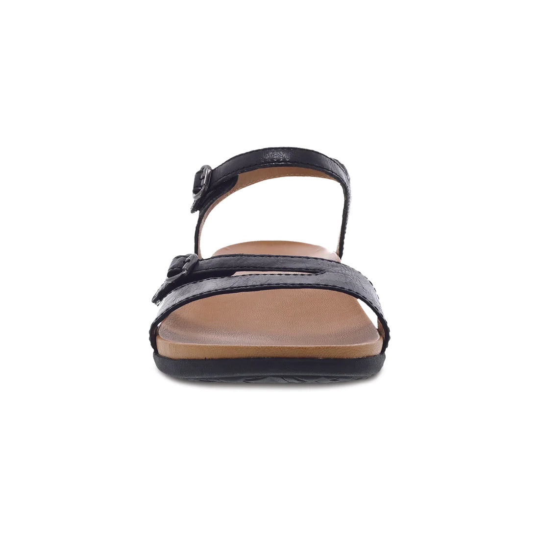 Janelle Strappy Leather Sandal in Black CLOSEOUTS