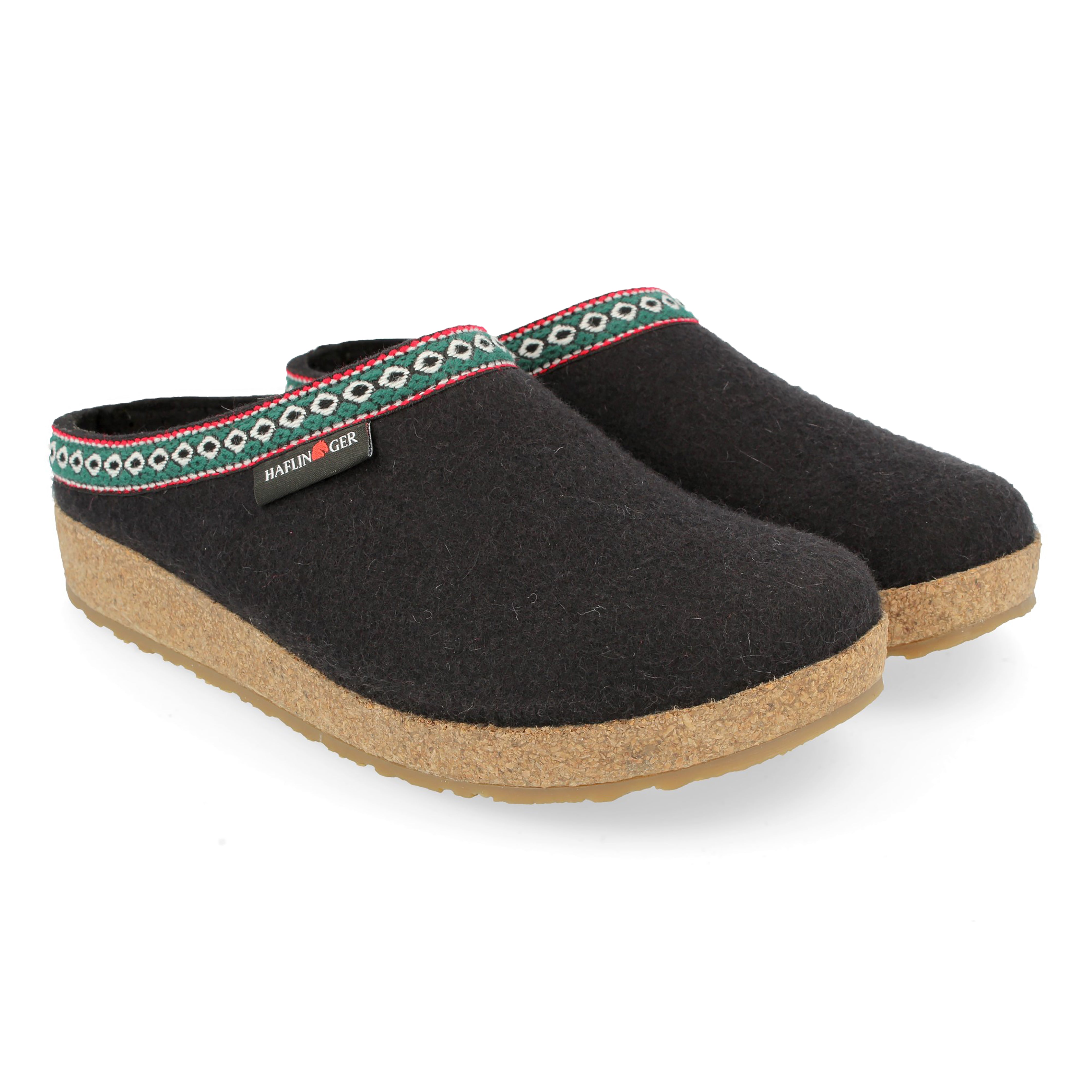 Classic Boiled Wool Clog "Gizzy" in Charcoal