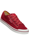 Elsa Sustainable Felt Retro Sneaker in Red CLOSEOUTS
