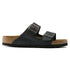 Arizona Classic Footbed Sandal in Black Oiled Leather