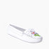 Ziigwan Waabigwan Moccasin in White