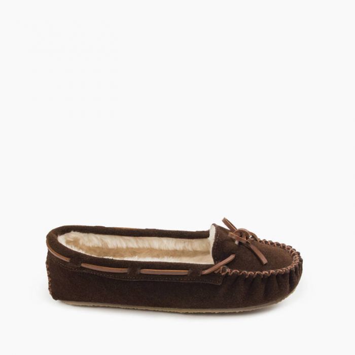 Cally Low Moc Slipper in Chocolate