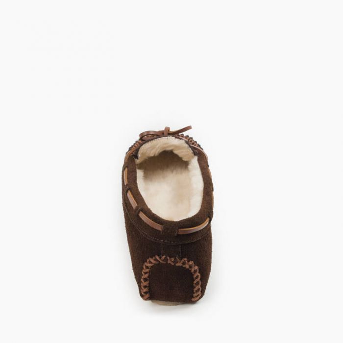 Cally Low Moc Slipper in Chocolate