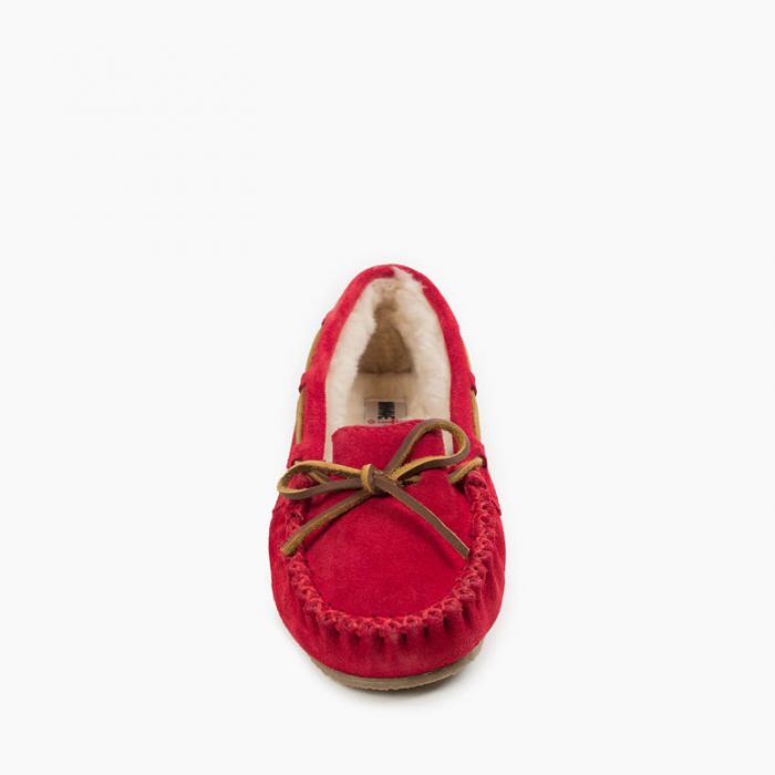 Cally Low Moc Slipper in Cherry