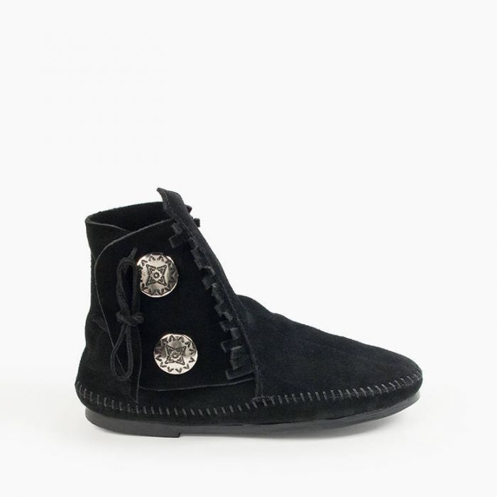 2 Button Hardsole Boot in Black