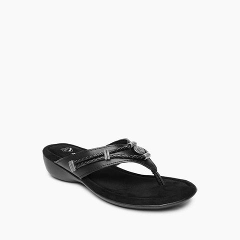 Silverthorn360 Toe Post Sandal in Black
