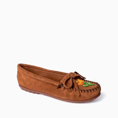 Women's Ziigwan Waabigwan Moccasin in Brown